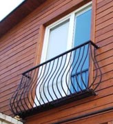 Сварной металлический французский балкон