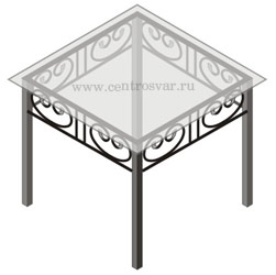 Металлический кованый стол