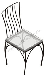 Металлический кованый стул