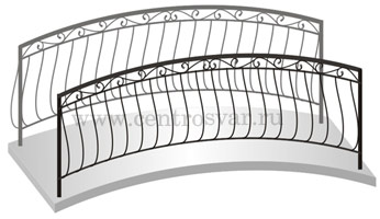 Декоративный кованый мостик